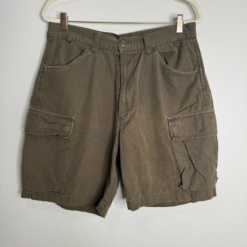 Y2K American Eagle Brown Cargo Safari Cotton Shorts Shorts Size 33 Outdoor